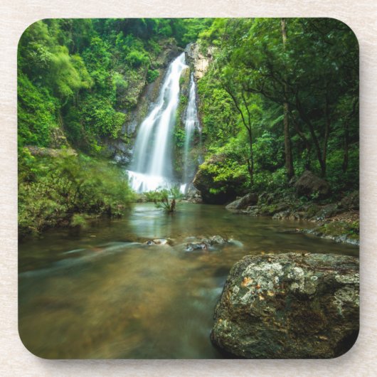 滝 | Tamnung Waterfall, Phuket Thailand コースター (正面)