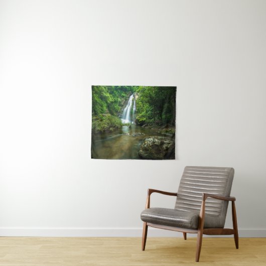 滝 | Tamnung Waterfall, Phuket Thailand タペストリー (インサイチュ(横))