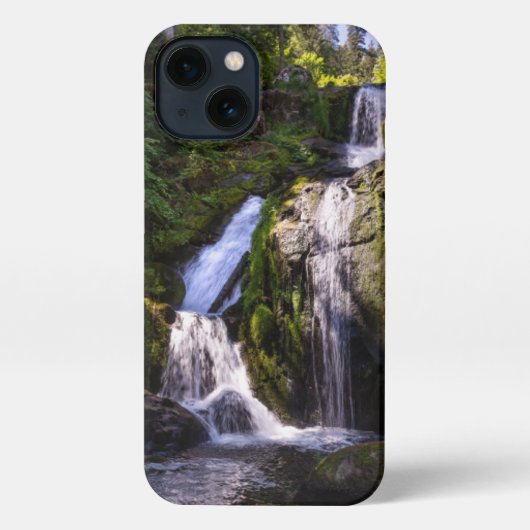滝 | Triberger Wasserfelle，ドイツ iPhoneケース (裏面)