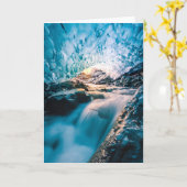滝 | Vatnajokull Glacier, Eastern Iceland カード (黄色い花)
