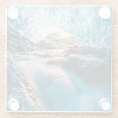 滝 | Vatnajokull Glacier, Eastern Iceland ガラスコースター (裏面)