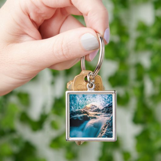 滝 | Vatnajokull Glacier, Eastern Iceland キーホルダー (手)