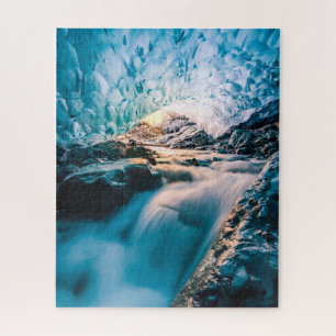 滝 Vatnajokull Glacier, Eastern Iceland ジグソーパズル