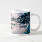 滝 | Vatnajokull Glacier, Eastern Iceland ジャンボコーヒーマグカップ (右)