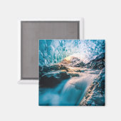 滝 | Vatnajokull Glacier, Eastern Iceland マグネット (正面/裏面)