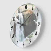 滝Paterson NJ ラージ壁時計 (傾斜)