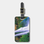 滝Wailuaカウアイ島ハワイ ラゲッジタグ (正面縦)