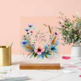 滞在する神様 (水彩花) アクリルサイン