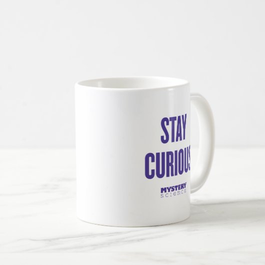 滞在の好奇心が強いマグ コーヒーマグカップ (正面右)