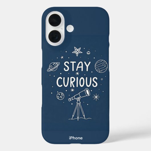 滞在の好奇心の宇宙感性iPhone 16ケース Case-Mate iPhoneケース (裏面)