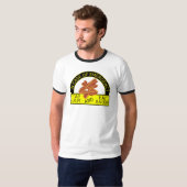 滞在の平静は、ベーコンのワイシャツを食べます Tシャツ (正面フル)
