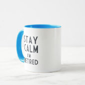 滞在の平静私は退職したです マグカップ (正面左)