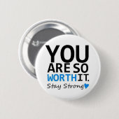 滞在の強いボタン 缶バッジ (正面&裏面)