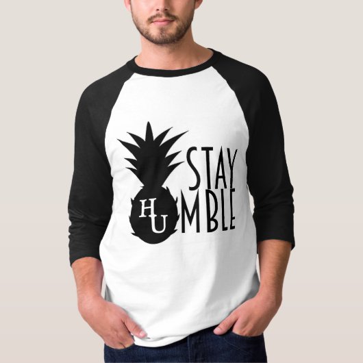 滞在の控え目な野球のティー Tシャツ (正面)