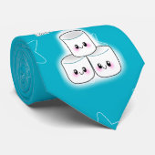 滞在の熟したマシュマロのタイ ネクタイ (ロール)