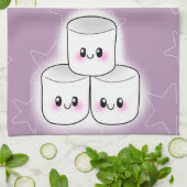 滞在の熟したマシュマロ キッチンタオル (折り畳み)