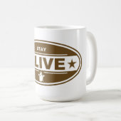 滞在の生きたマグ(ブラウン) コーヒーマグカップ (正面右)