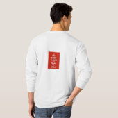 滞在の穏やかなか単独の長袖 Tシャツ (裏面フル)