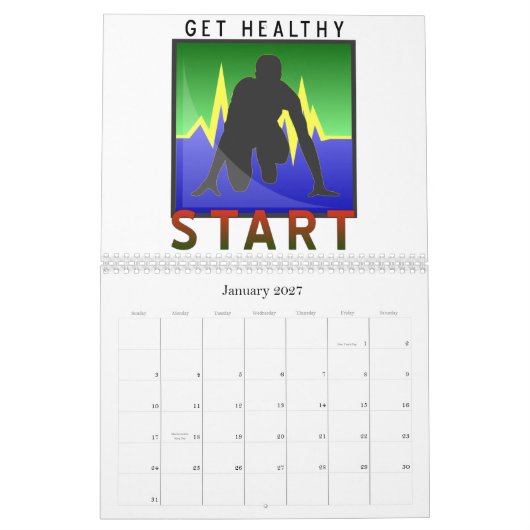 滞在の適当なカレンダー カレンダー (1月 2027)