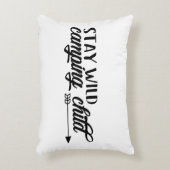 滞在の野生のキャンプの子供 アクセントクッション (正面(垂直))