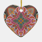 滞在の野生のジプシーの子供のboho セラミックオーナメント (正面)