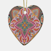 滞在の野生のジプシーの子供のboho セラミックオーナメント (左)