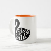 滞在の野生のマグ ツートーンマグカップ (正面左)