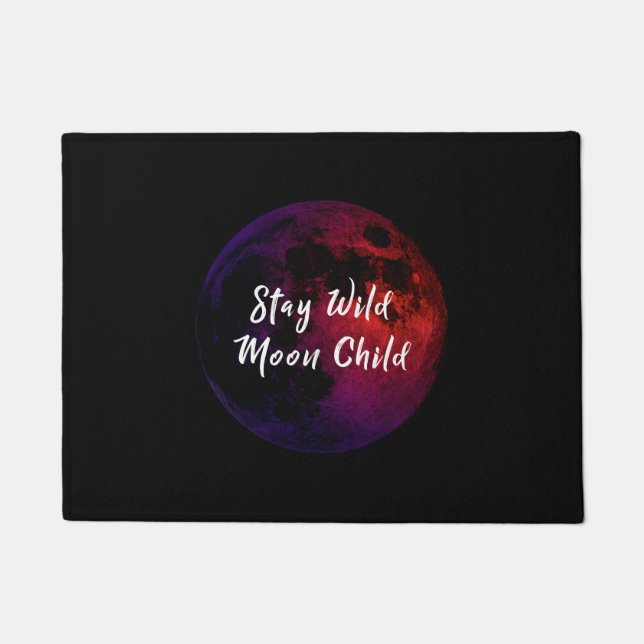 滞在の野生の蟹座生まれの人 ドアマット (正面)