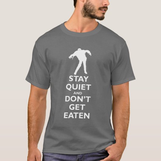 滞在の静寂は食べられて得ないし、 Tシャツ (正面)