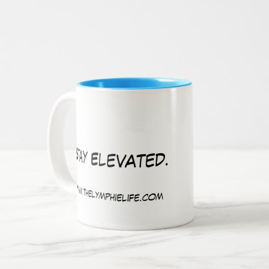 滞在の高い11ozツートーンマグ ツートーンマグカップ (正面左)