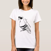 滞在の鳴き声 Tシャツ (正面)