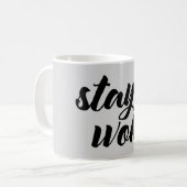 滞在は目覚めました コーヒーマグカップ (正面左)