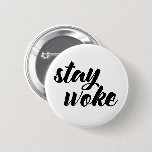 滞在は目覚めました 缶バッジ (正面&裏面)