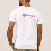 滞在は薄くなります Tシャツ (裏面)