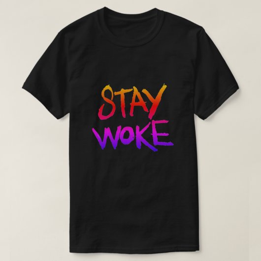 滞在はTシャツを目覚めさせました Tシャツ (デザイン正面)