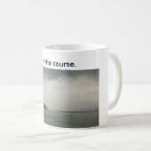 滞在を言うL.ミシガン州のボートが付いているマグコース コーヒーマグカップ (正面右)