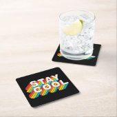 滞在カッコいい スクエアペーパーコースター (インサイチュ)