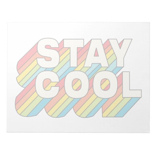 滞在カッコいい ノートパッド (正面)