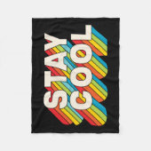 滞在カッコいい フリースブランケット (正面)