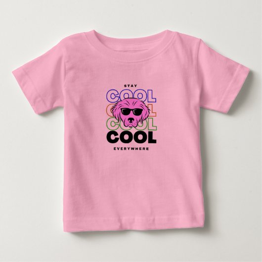 滞在カッコいい ベビーTシャツ (正面)