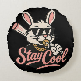 滞在カッコいい ラウンドクッション