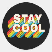 滞在カッコいい ラウンドシール (正面)