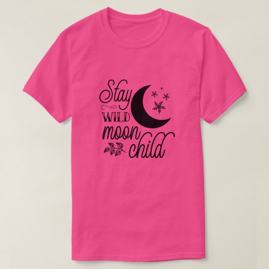 滞在ワイルドムーンチャイルド01 Tシャツ (デザイン正面)