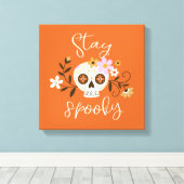 滞在不気味 キャンバスプリント (インサイチュ (ウッドフロア))