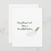 滞在賛美し、美しい復活祭を持つ シーズンカード (正面/裏面)