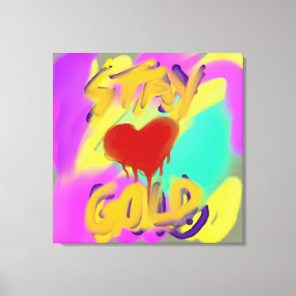 滞在金ゴールド キャンバスプリント