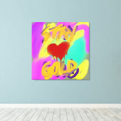 滞在金ゴールド キャンバスプリント (インサイチュ (ウッドフロア))