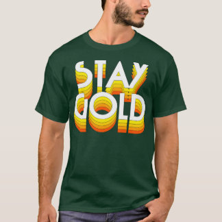 滞在金ゴールド Tシャツ