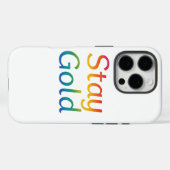 滞在金ゴールドiPhoneカバー Case-Mate iPhoneケース (裏面 (横))