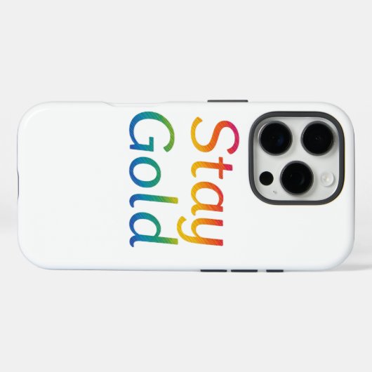 滞在金ゴールドiPhoneカバー Case-Mate iPhoneケース (裏面 (横))